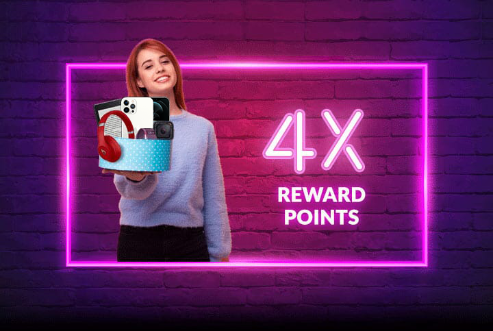 4X Reward Points